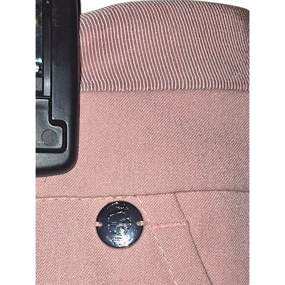 Trina Turk Cuffed Slacks Pink Trousers Women’s Size 12 EUC Barbie Career Core - Picture 3 of 7